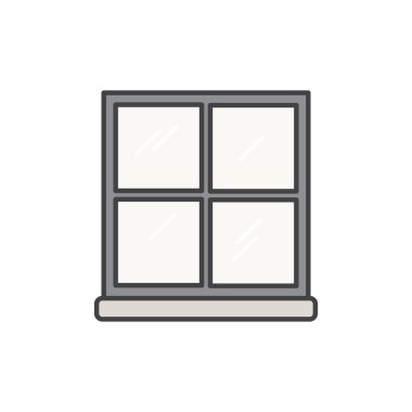 Ofis pencere simgesi çizimi