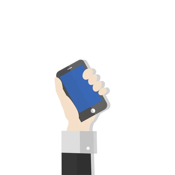 Ilustrace Ruka Drží Mobilní Telefon — Stock fotografie