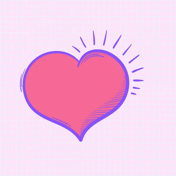 Иллюстрация Розового Сердца Концепция — стоковое фото