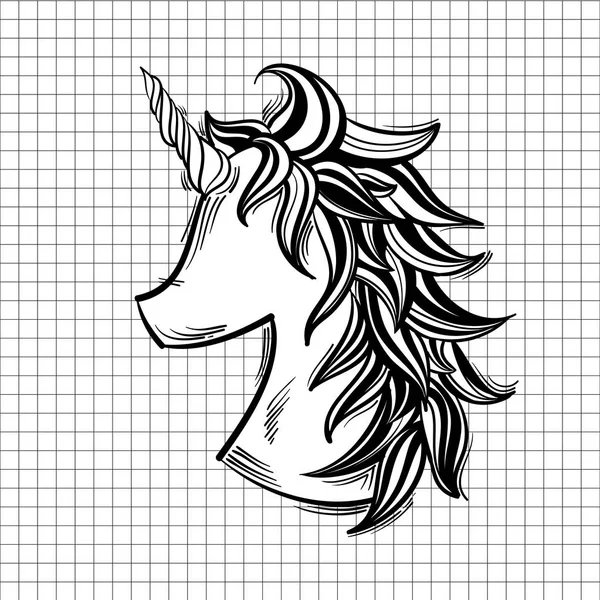 Ilustración Unicornio Aislado Sobre Fondo —  Fotos de Stock