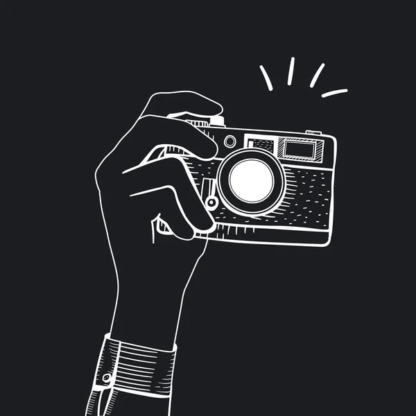 Ilustração Vintage Câmera — Fotografia de Stock