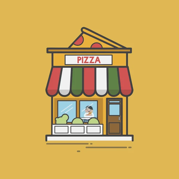 Illustrazione Del Set Pizza — Foto Stock