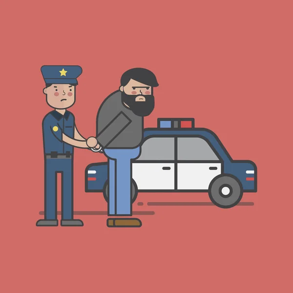 Иллюстрационный Набор Полиции — стоковое фото