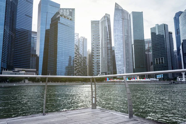 Singapur Citysearch Binalar Nehir — Stok fotoğraf
