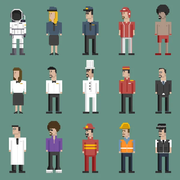 Ensemble Illustrations Personnes Professions — Photo