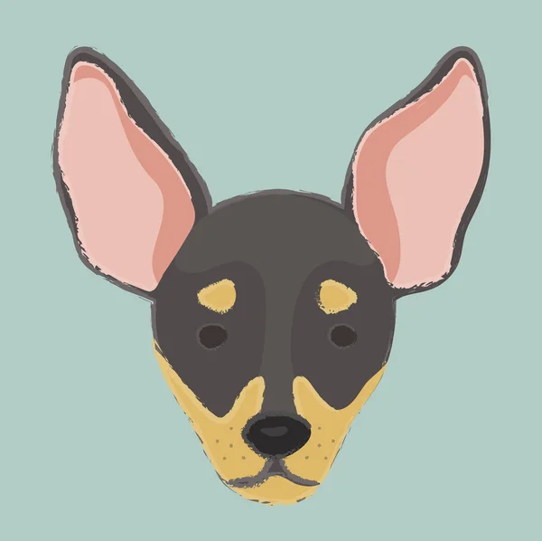 Illustration of muzzle of a dog