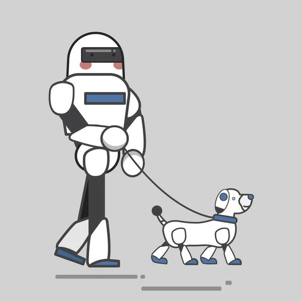 Desen Robot Köpek Konsepti Ile Gösteren Resim — Stok fotoğraf