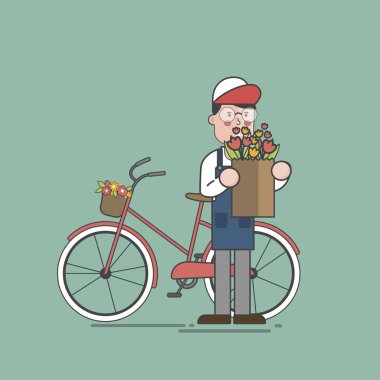 Çiçekçinin çizimi 