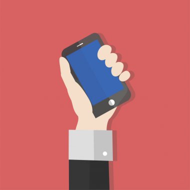 cep telefonu tutan el çizimi