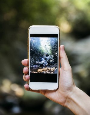 Cep telefonu mockup, özgün photoset