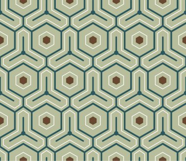 Vintage geometrik desen süsleme dilbilgisi tarafından ilham 