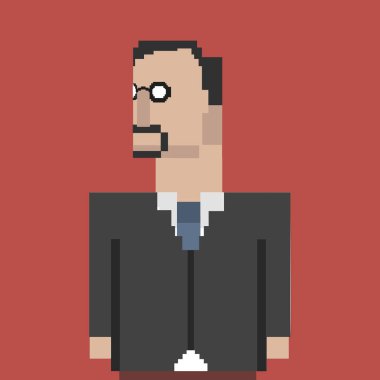 Resimde pixelated insan meslek 