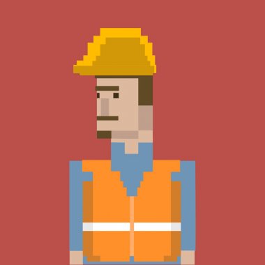 Resimde pixelated insan meslek 