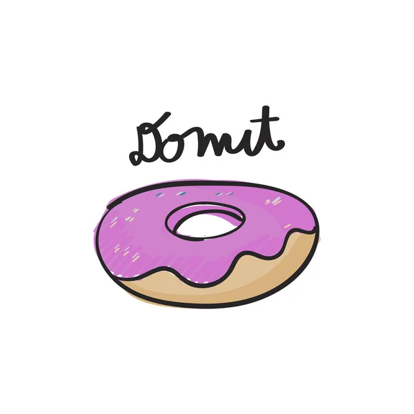 Illustration Zeichnung Stil Des Donuts — Stockfoto