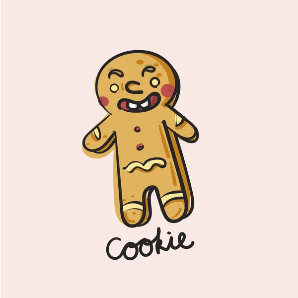 Ábra Rajz Stílust Cookie — Stock Fotó