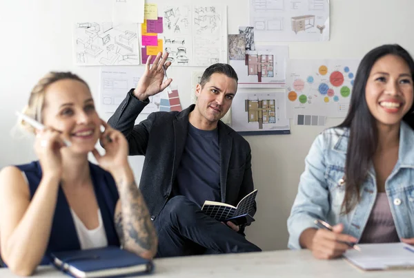 Diversas Pessoas Reunião Negócios Startup — Fotografia de Stock