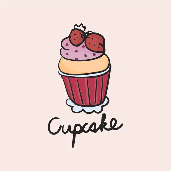 Illustration Drawing Style Cake — Stock Photo, Image