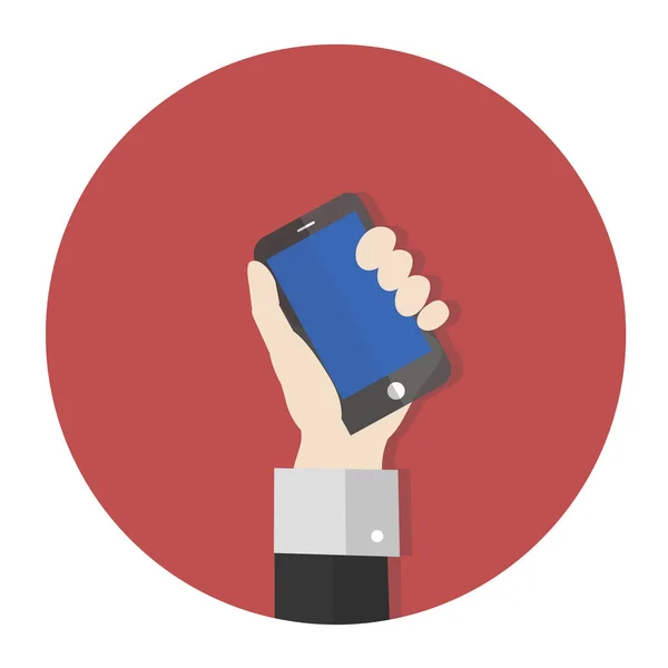 Illustration Hand Holding Mobile Phone — Stock Photo, Image