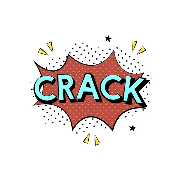 Kolekcja Wybuch Ilustracja Crack Comics — Zdjęcie stockowe