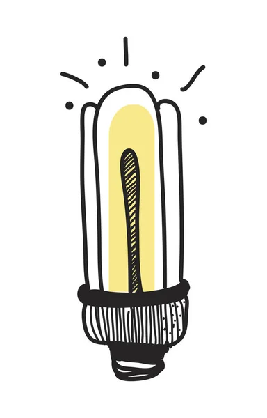 Illustration design of a light bulb