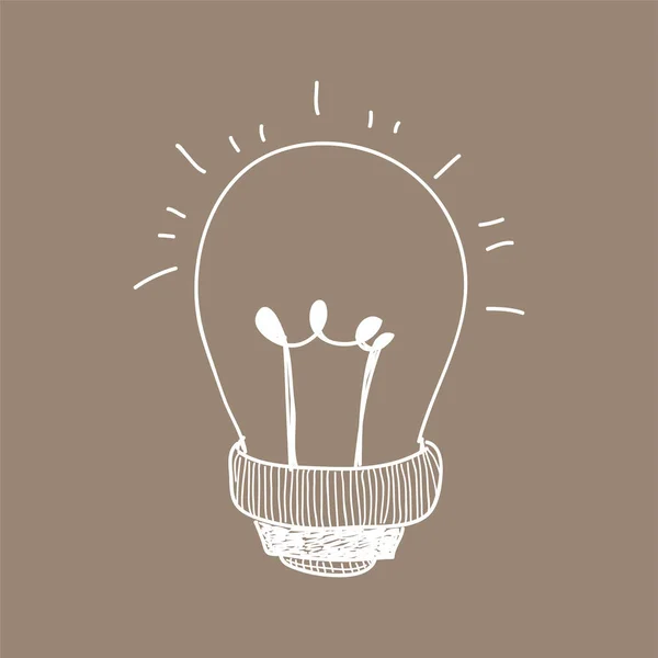 Illustration Design Einer Glühbirne — Stockfoto