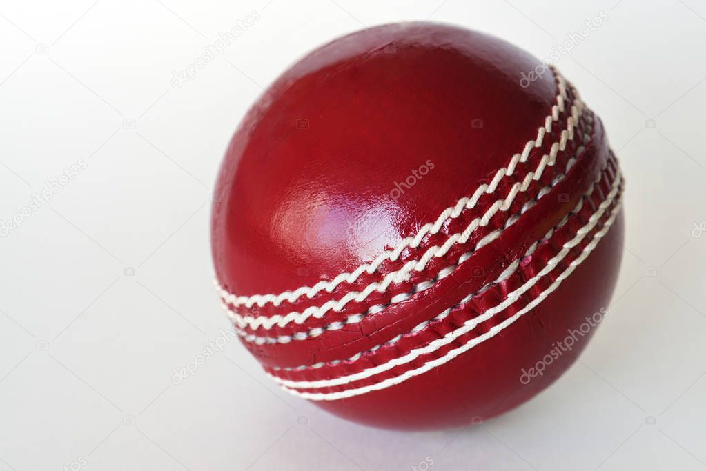 Cricket ball isolated, original photoset