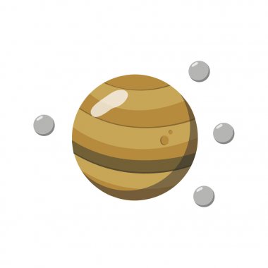 jupiter eğitim için renkli çizimi