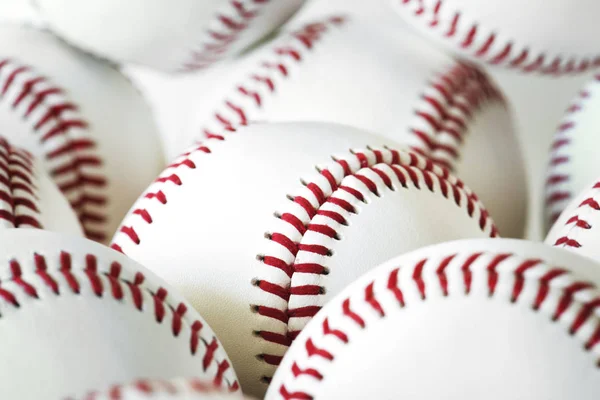 Крупный План Концепции Бейсбольных Мячей — стоковое фото
