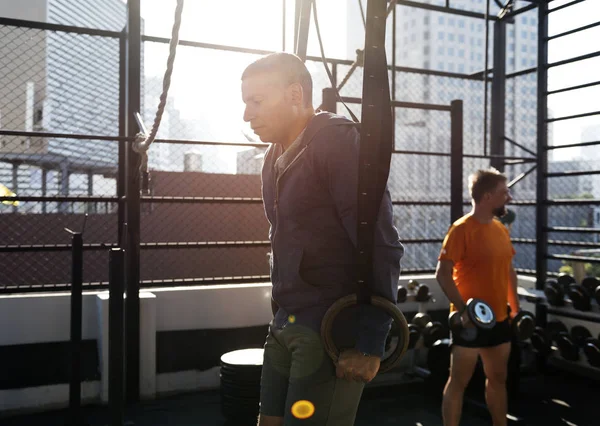 Diverse Mensen Trainen Buiten — Stockfoto