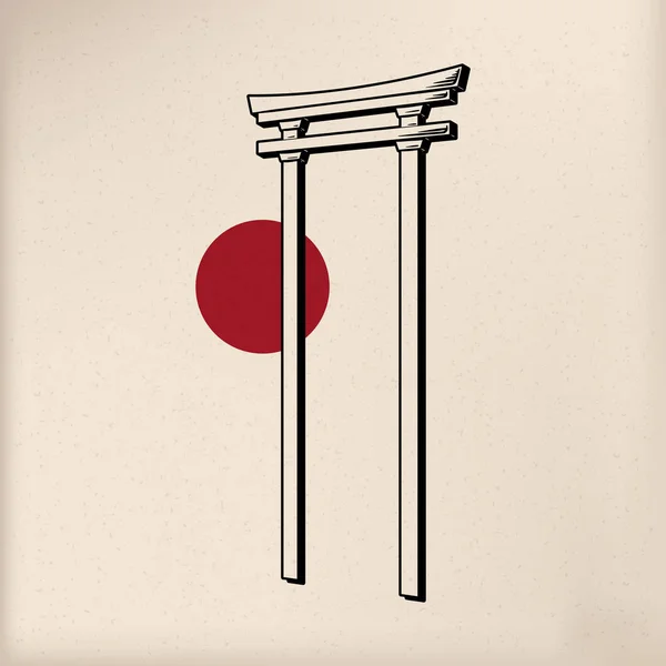 Illustration Design Japanese Tradition Style — Stock Photo, Image