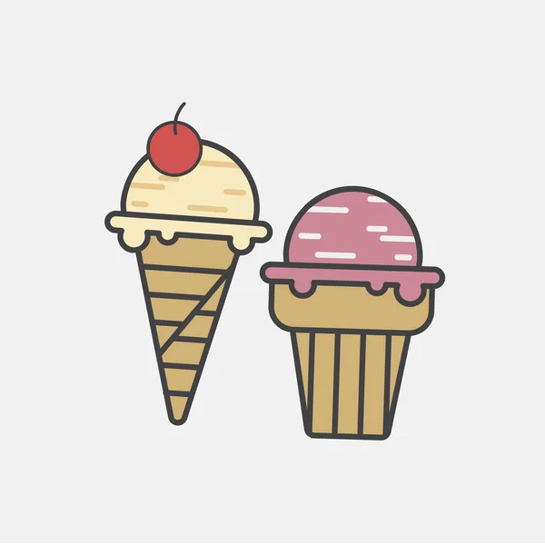 Illustration of ice cream icon