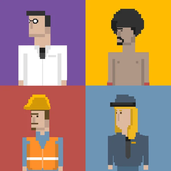 Illustration Set People Professions — Stock Photo, Image