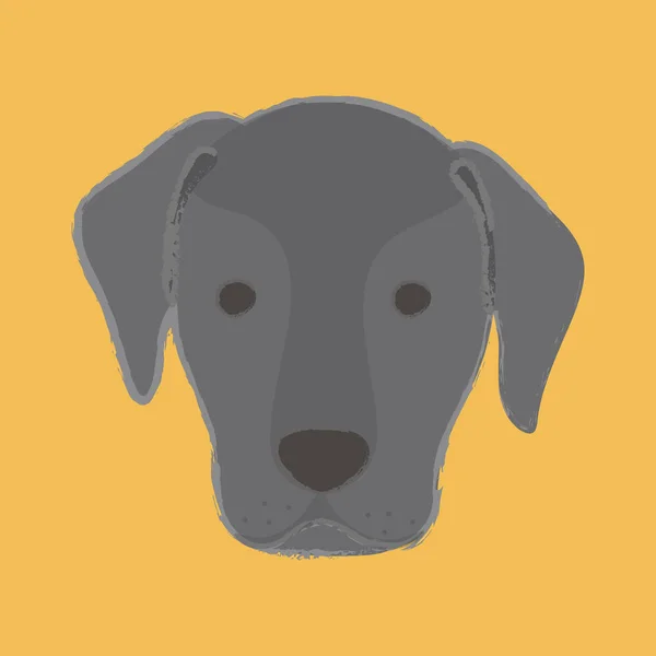 Illustration Mynningen Hund — Stockfoto
