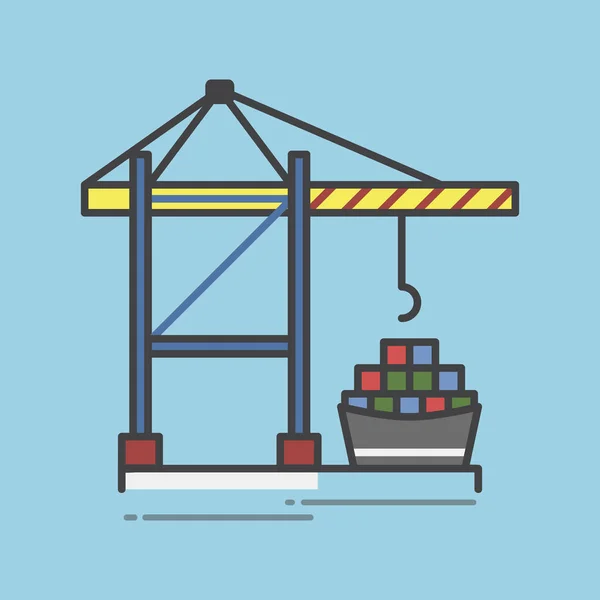 Illustration Logistik Service Set — Stockfoto
