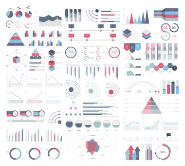 Infographic iş için şekil unsurları