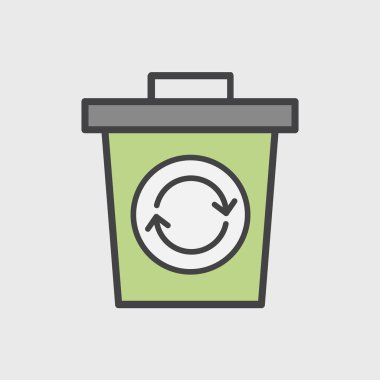 Çöp kutusu simgesini çizimi