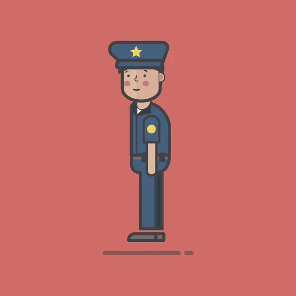 Conjunto Ilustração Polícia — Fotografia de Stock