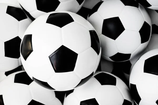 Footballs Textura Fundo Esporte — Fotografia de Stock