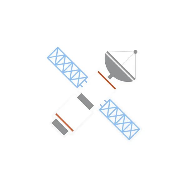 Kleurrijke Afbeelding Van Satelliet Voor Het Onderwijs — Stockfoto