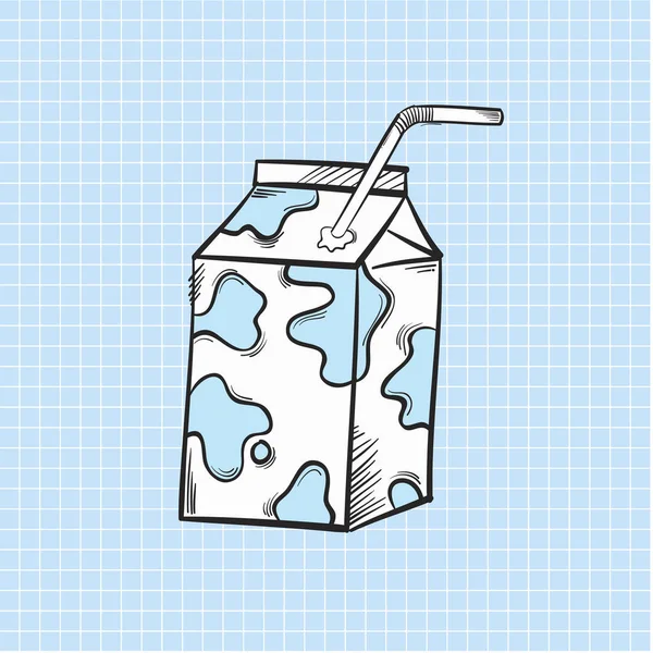 Εικονογράφηση Γάλακτος Απομονωμένη Φόντο — Φωτογραφία Αρχείου