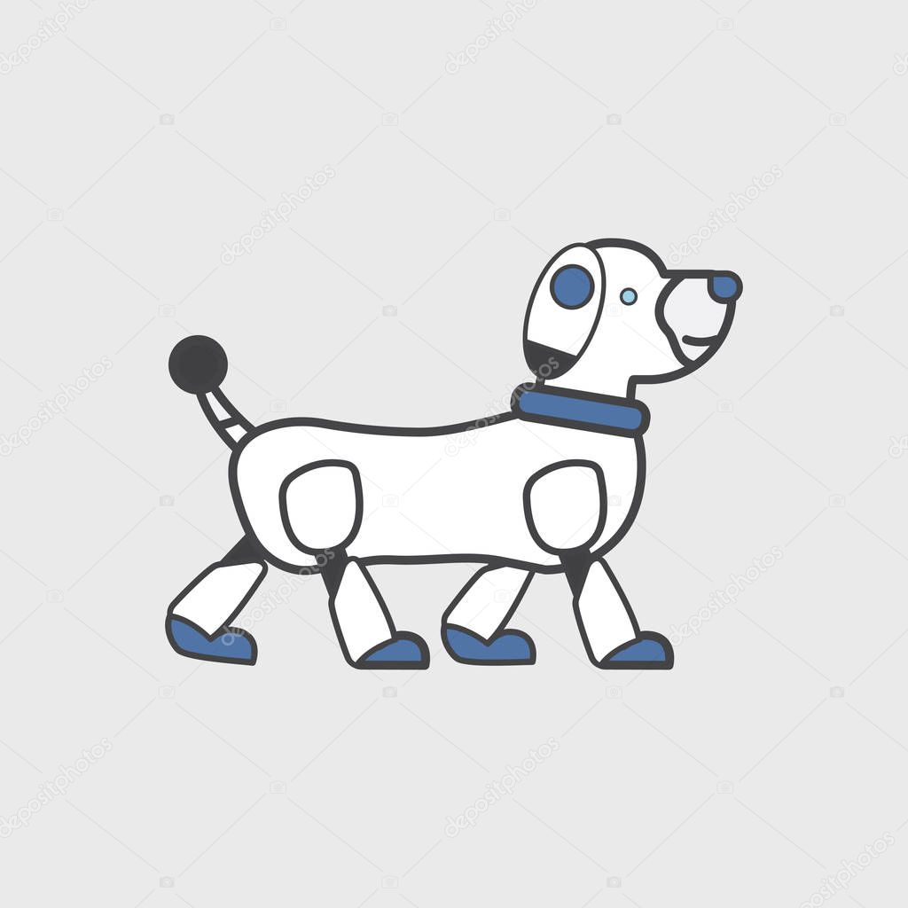 illustration of pattern dog concept