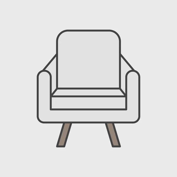 椅子のアイコンの図 — ストック写真