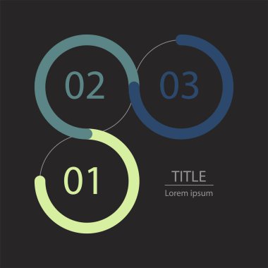 Infographic iş için şekil unsurları