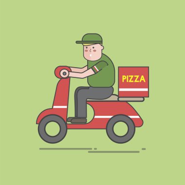 Pizza dükkanı çizimi