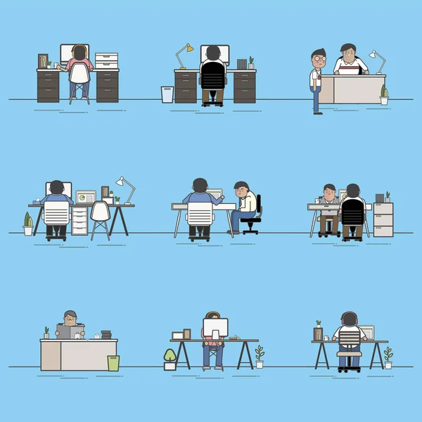 Illustration Set Business People Avatar — Stock Photo, Image