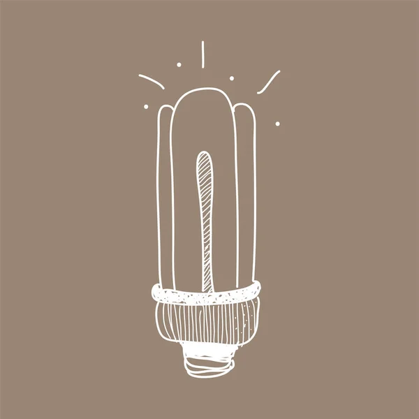 Design Ilustração Uma Lâmpada — Fotografia de Stock