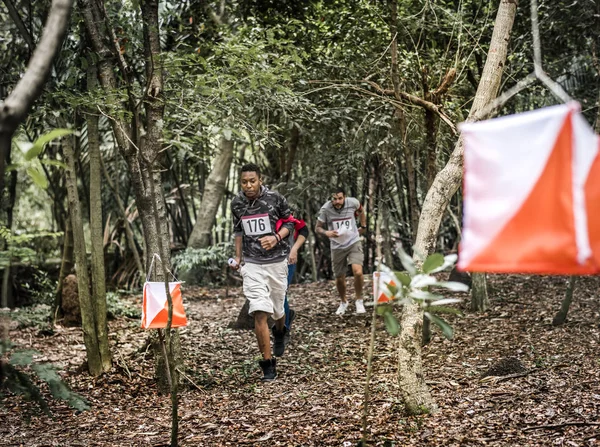 Outdoor Orientierungslauf Checkpoint Aktivität — Stockfoto