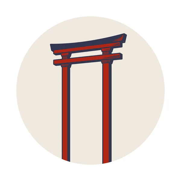 Disegno Illustrazione Stile Tradizione Giapponese — Foto Stock