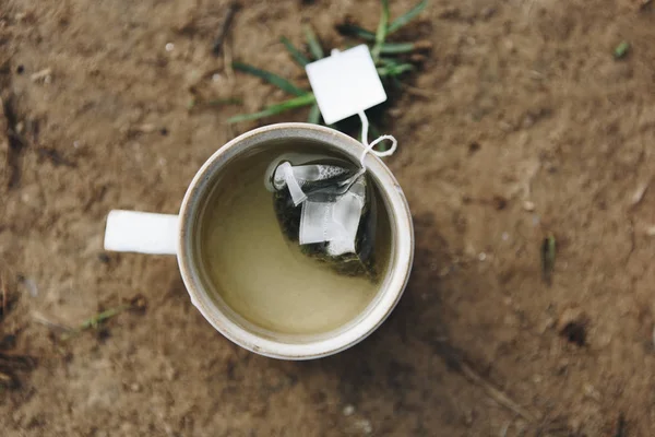 Una Taza Suelo — Foto de Stock