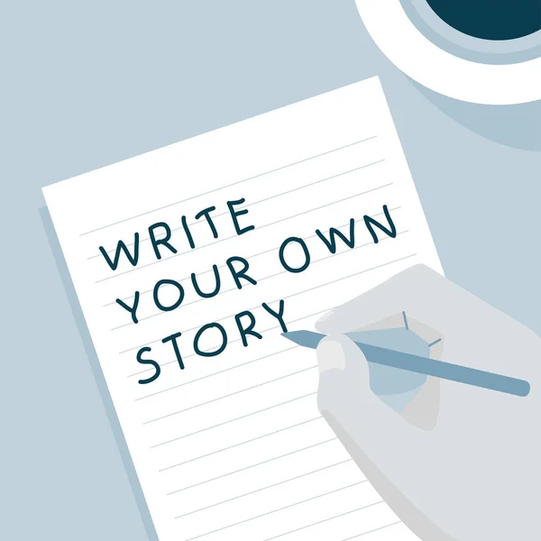 Write Your Own Story Illustration — Stock Photo, Image